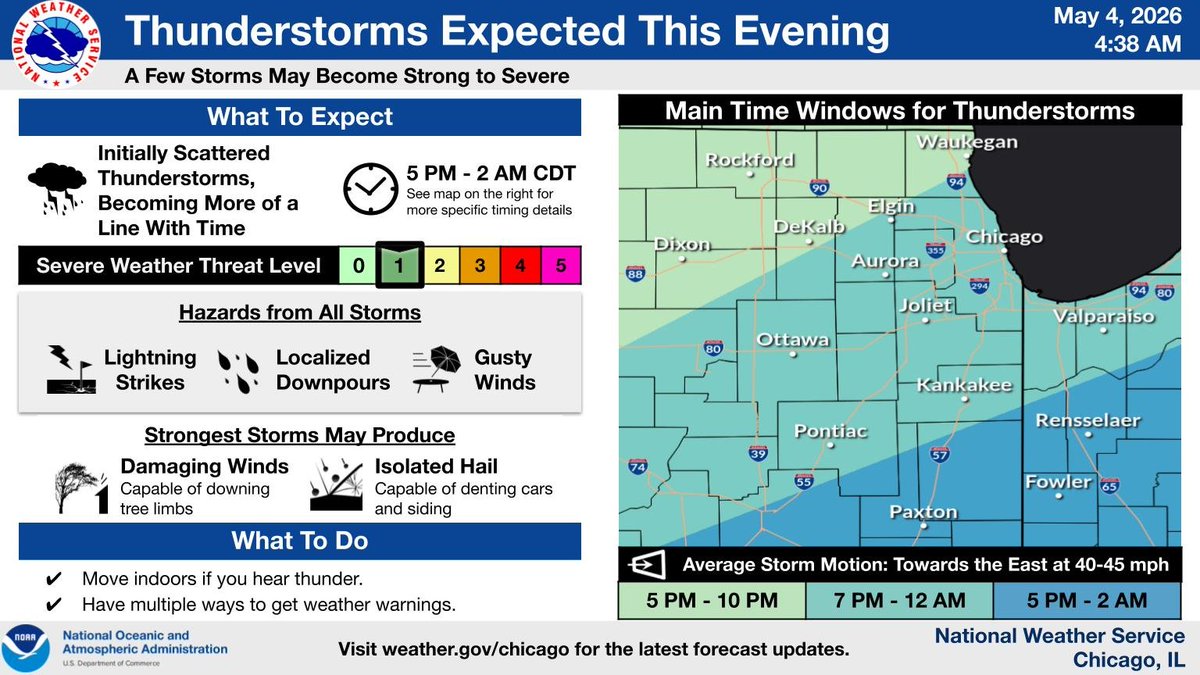 Thunderstorms are expected to develop along and south of a cold front ...