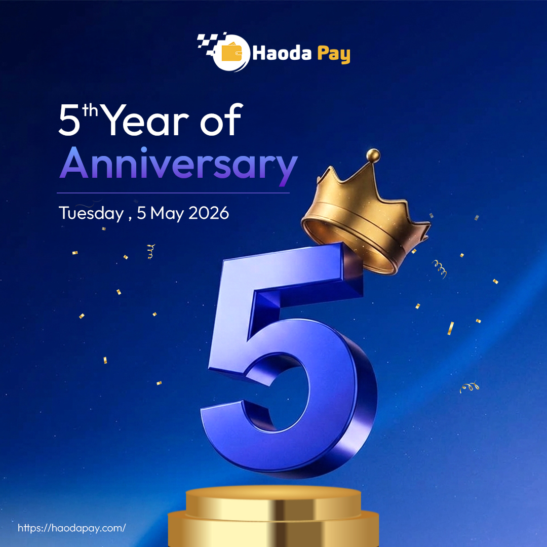 Haodapay's tweet image. 5 years of innovation, growth, and serving you!
We’re celebrating our 5th Anniversary today and couldn’t have done it without our amazing community. Thank you for being part of the Haoda Pay journey!

#HaodaPay #Anniversary #5YearsStrong