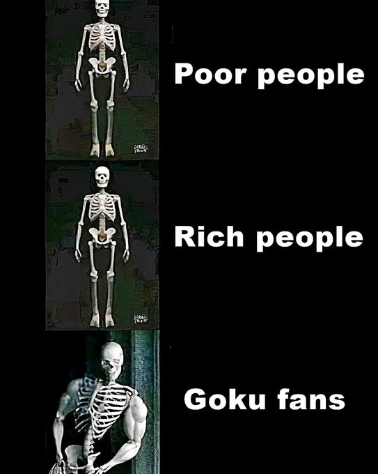 ShemoSenseii's tweet photo. Same skeleton… different energy 💀🔥
Goku fans built DIFFERENT 😭💪 https://t.co/6bUFT5Zw7V