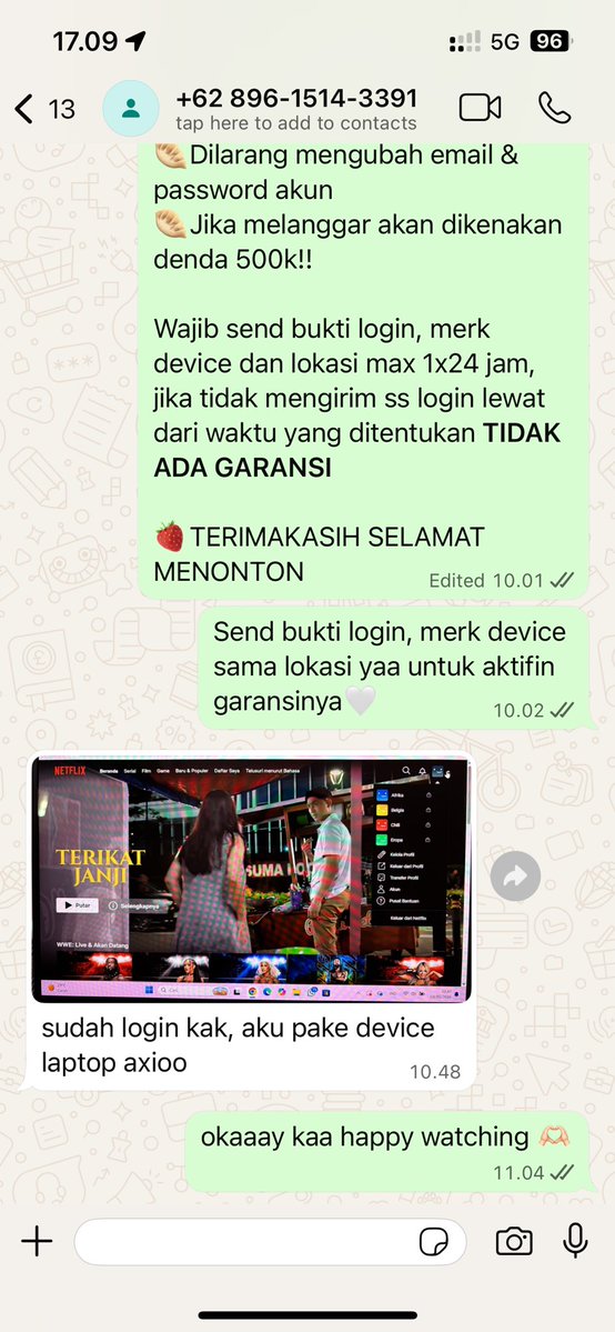 berry | jual netflix | fast resp? wa tweet media