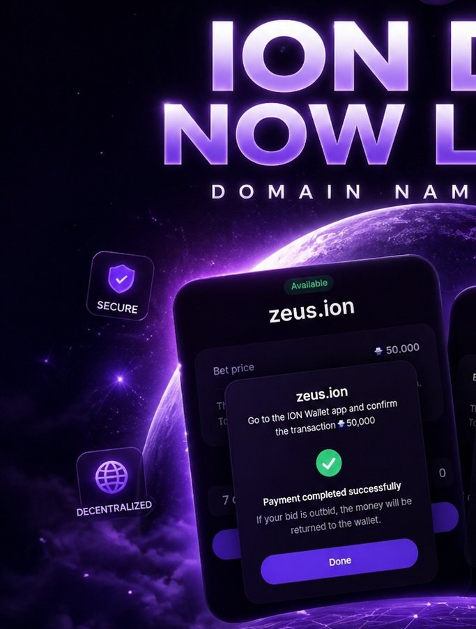 Snowboy_Of_ION's tweet photo. I was the first To mint the Zeus.Ion Domain name for 50,000
$ION. Currently, a wallet has placed a bid for 60,000 $ION

auction Ends in 2 days time.

will the wallet currently holding the domain emerge as the winner, or will someone bid higher?

Can't wait to find out👀❄️🔥 https://t.co/OoEiWewhyr