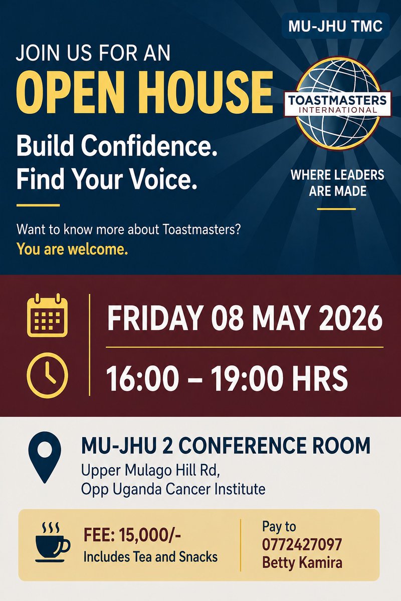 Toastmasters Uganda tweet media