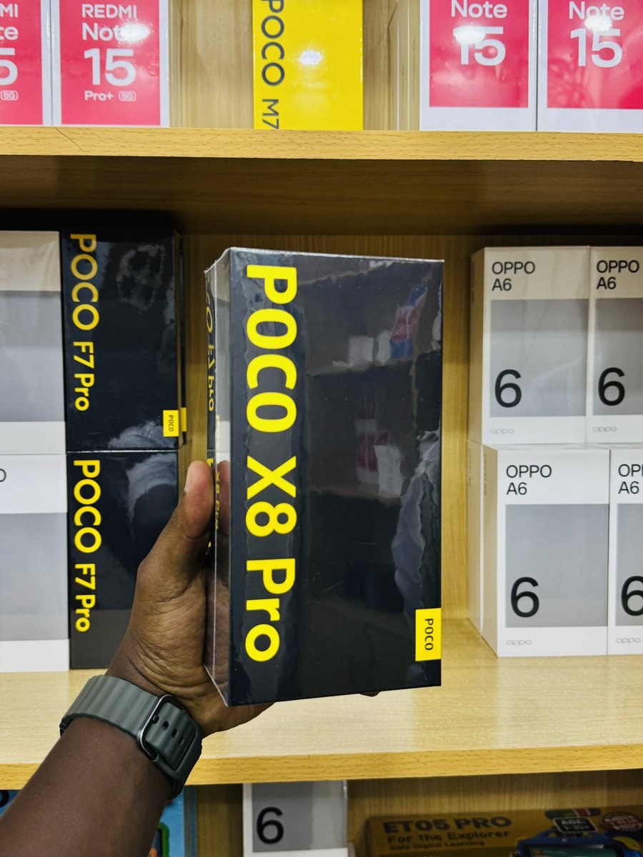 AmRoggoz's tweet image. Black &amp;amp; Yellow: This is the Poco Phone, a sub brand of Xiaomi

F7 Pro 12/512 Ksh 63000
X8 Pro Max 12/512 Ksh 65000
X8 Pro 8/256 Ksh 45000, 12/512 Ksh 53000
M8 Pro 8/256 Ksh 32000, 8/512 Ksh 37000
M7 8/256 Ksh 22000

Countrywide Delivery✅

📞0733 315 348
#TechIt