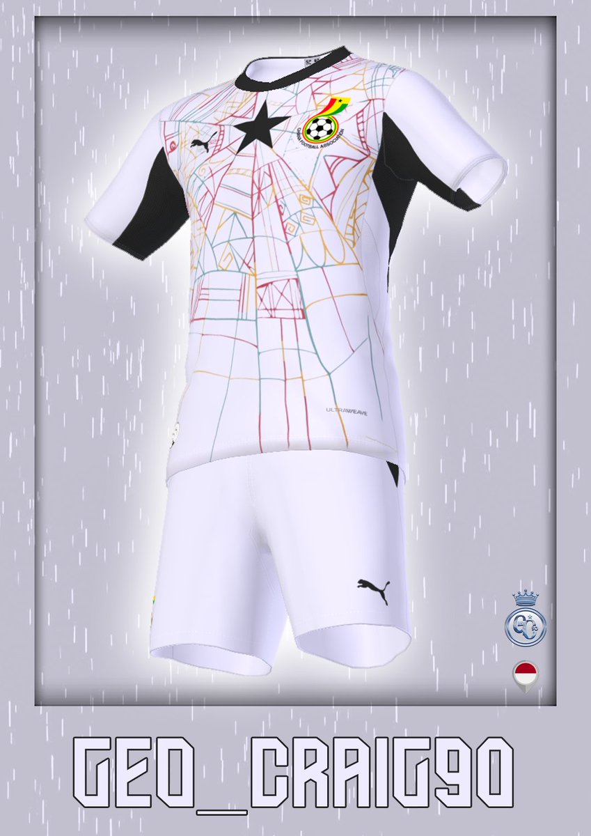 GeoCraig90's tweet image. Ghana Home &amp;amp; Away-Kit 2026

#PES2017 #PES2021 #kits #geocraig90 #geo_craig90 #kitpacks #worldcup #efootball