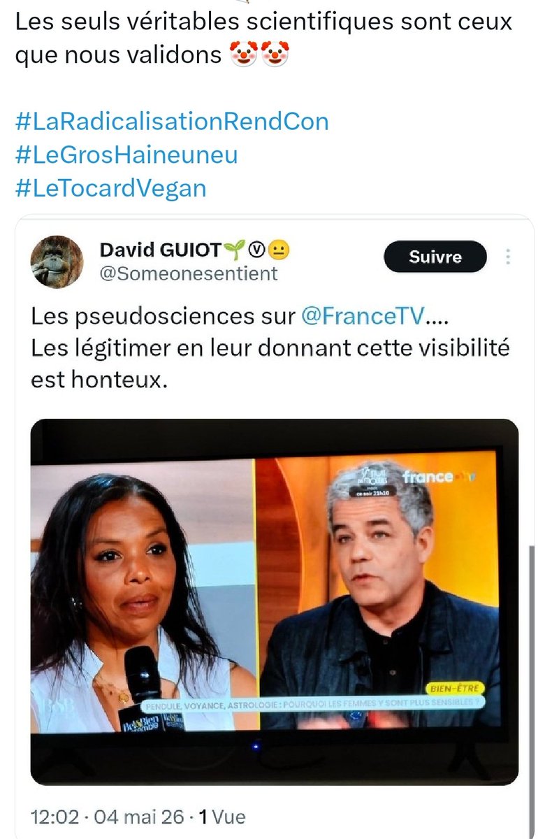 David GUIOT🌱Ⓥ😐 tweet media