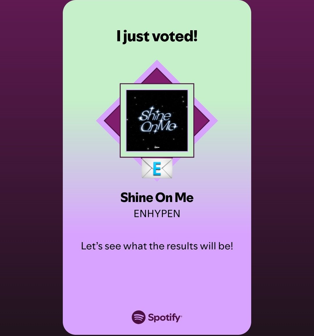 [🏆] MUSIC AWARDS JAPAN 2026 🇯🇵 

FINAL ROUND | D-15
Maximize your Spotify accounts.

SHINE ON ME
🏆 Best of Listener’s Choice 
🗳 Spotify
🔗 open.spotify.com/playlist/37i9d…

#ENHYPEN
🏆 Request Special Award 
 🗳 USEN

🏆 Fandom Special Award 
🗳 LINE MUSIC 
🗳 Yahoo! Search