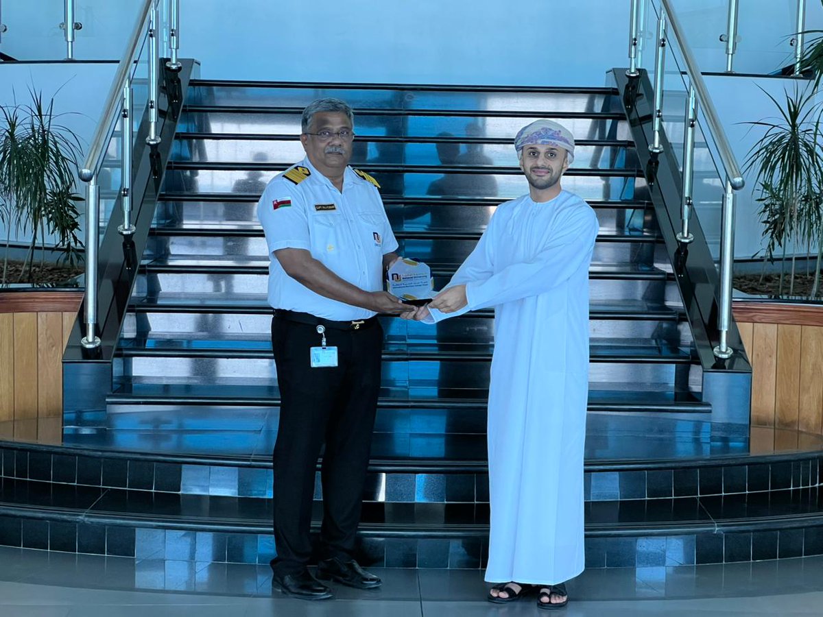 IMCOofficial's tweet photo. NU-IMCO hosted a delegation from Synergy Gulf Marine LLC, including Sheikh Aljulanda Al Hashmi, Captain Govind Azhakath, and Eng. Mohammed Al Balushi, to explore potential collaboration in training, and advancing the maritime and energy ecosystem in Oman and the wider region. https://t.co/0EPDNvnfer