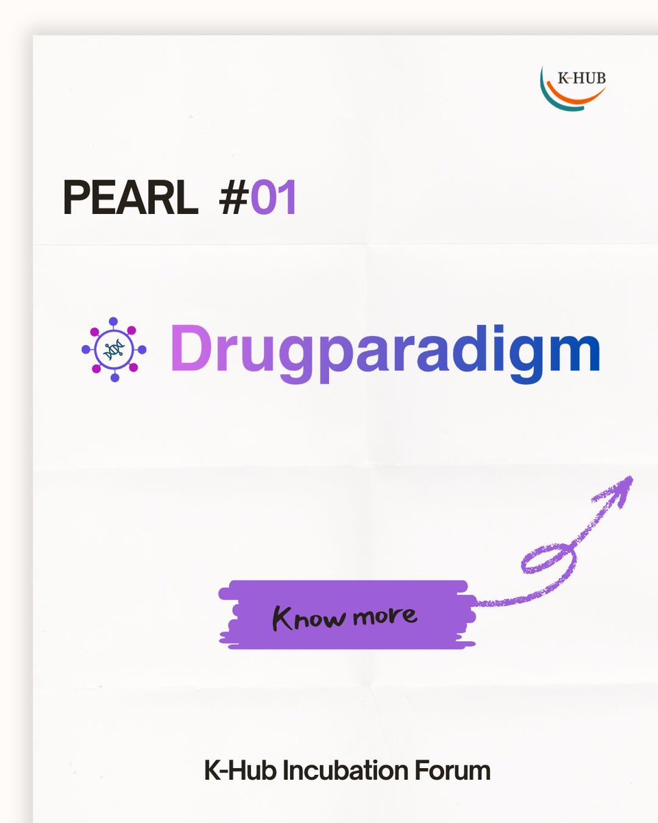 khubmedialabs's tweet photo. PEARL #01 - Drugparadigm 

AI-driven drug discovery, with primary focus on building DL models across

1. Next-gen Therapeutic Modalities
2. Generics, Biosimilars, Biobetters
3. End-to-end Small Molecule Drug Discovery Pipeline

With our in-house wet lab facility for validation. https://t.co/v7F8e8zUJG
