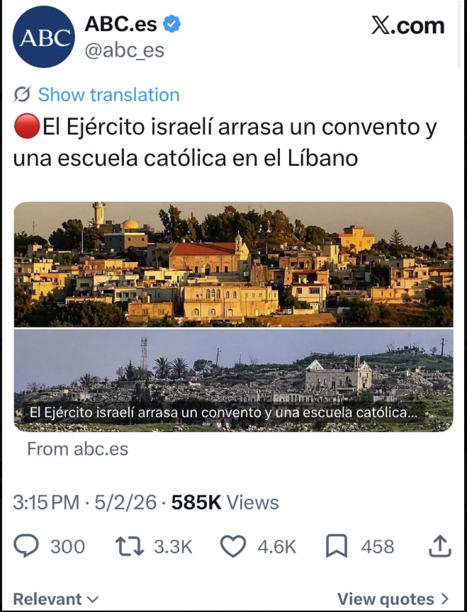 Acción y Comunicación sobre Oriente Medio - ACOM tweet media