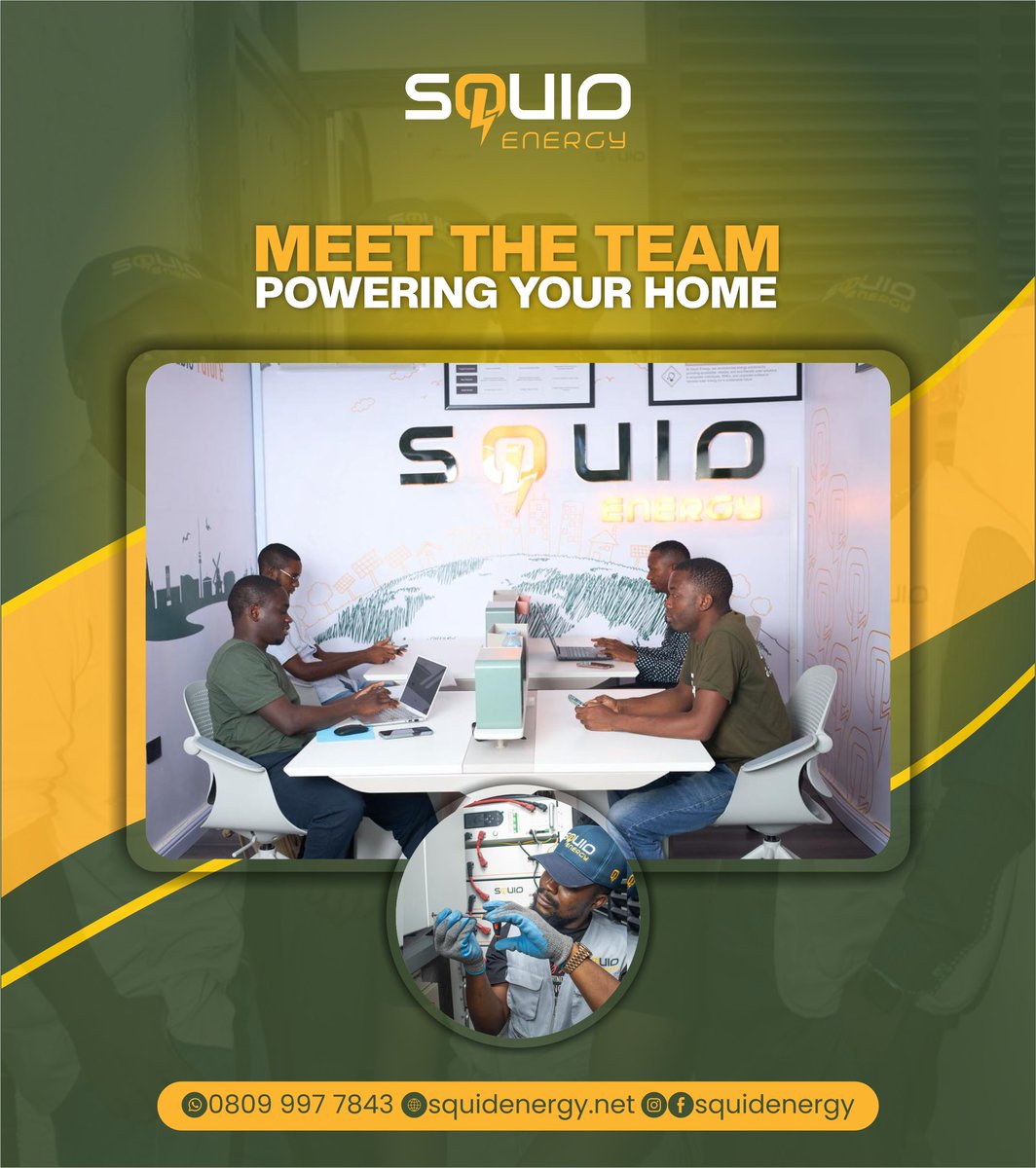 SquidEnergy's tweet image. Behind every installation is a team committed to quality.

#solar #gogreen♻️ #inverters #solarpanels #solarcompanyinabuja