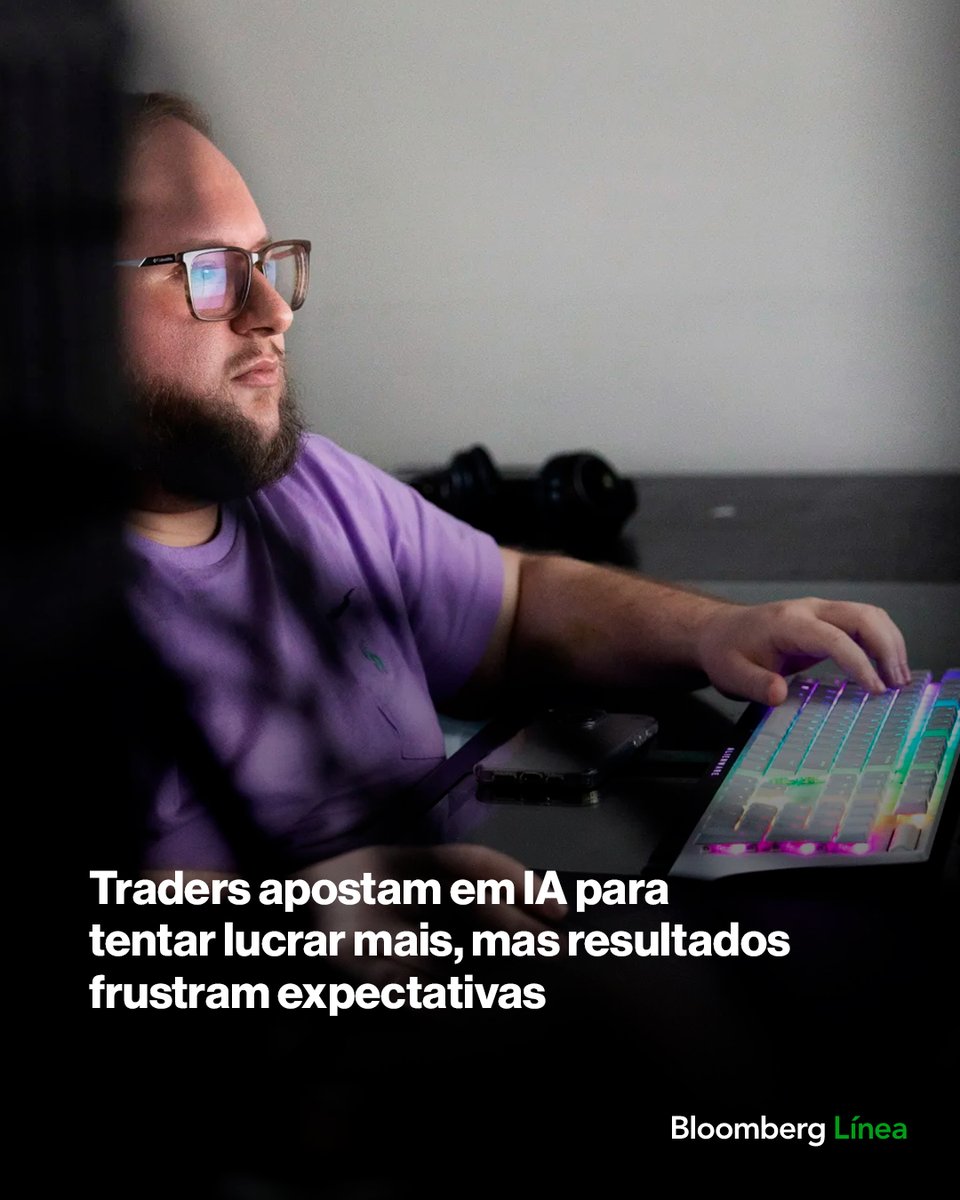 BloombergLineaB's tweet image. Traders apostam em IA para tentar lucrar mais, mas resultados frustram expectativas. Saiba mais: bit.ly/4eowZee

#mercados #IA #AI #ações
