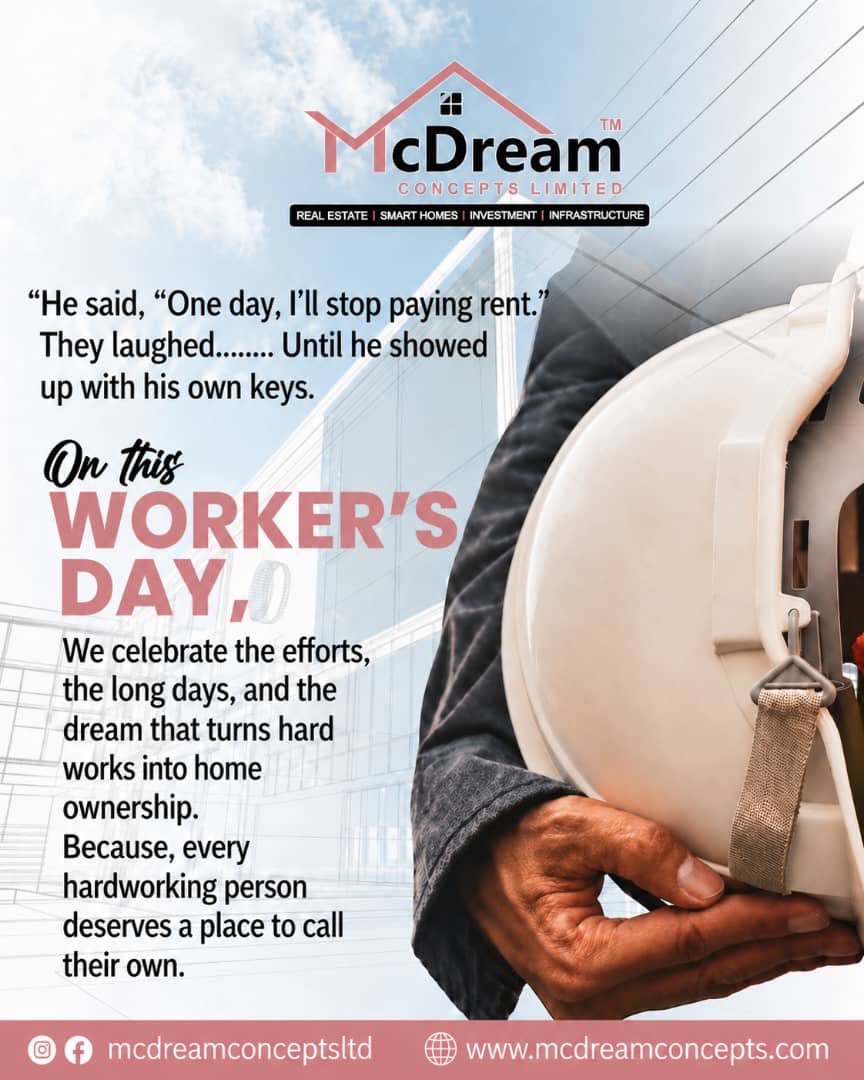 mcdreamconcepts's tweet image. Today isn't just the start of a New Month; it's Workers' Day.

Happy New Month and Happy Workers' Day to the dreamers, the doers, and the believers.

#workersday #NewMonthNewGoals
#mcdreamconceptsltd #mayday #Success