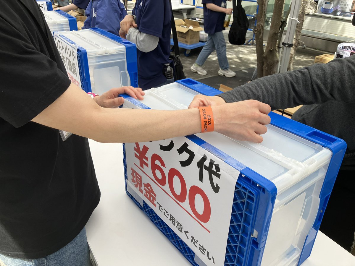 ⚠️ご注意⚠️ 各会場(特典会会場含む)へのご入場は リストバンドが