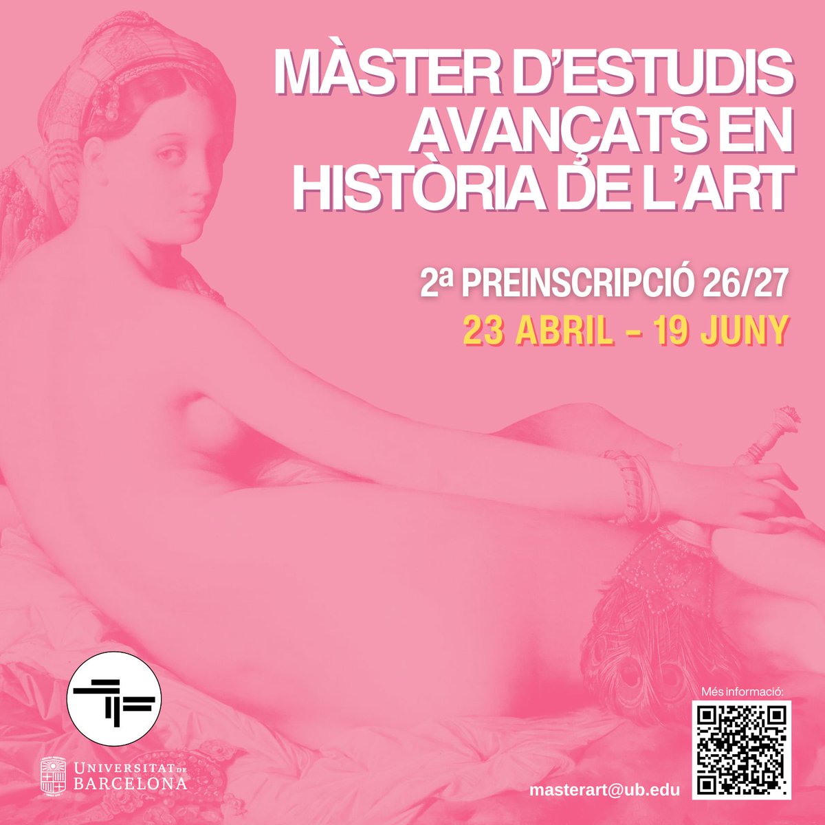 Màster en Estudis Avançats en Història de l'Art UB tweet media
