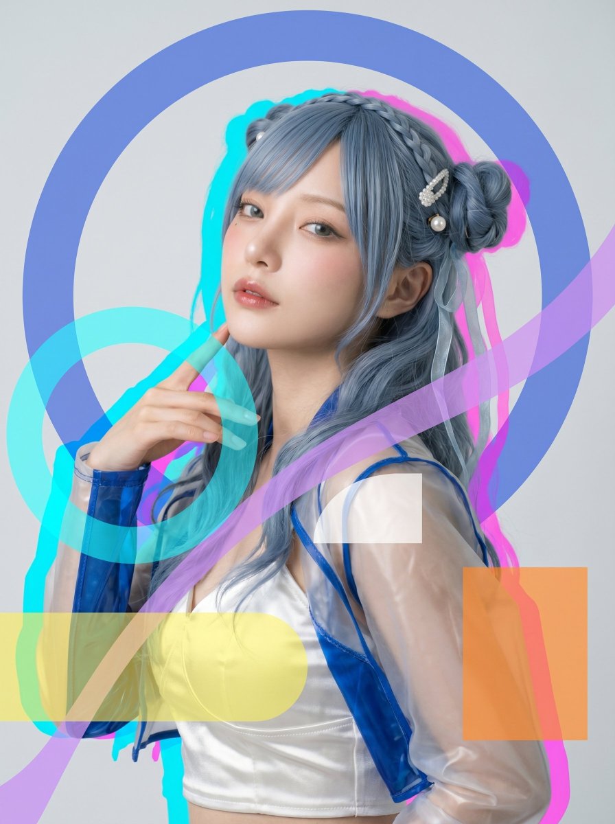 Rei｜青髪AIモデル tweet media