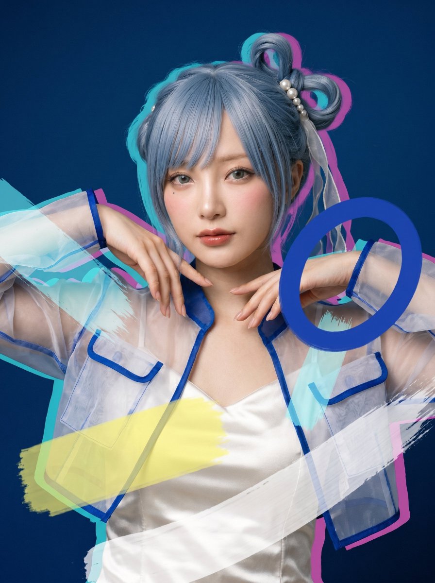 Rei｜青髪AIモデル tweet media