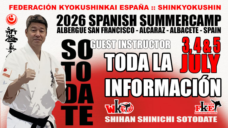 FKE_'s tweet photo. 45º Curso de Verano – 3, 4 y 5 Julio 2026 – Alcaraz – Albacete
Toda la información del Curso de Verano disponible!!
https://t.co/6goIw3jgxg
#fke #shinkyokushin #fkesummercamp #shihansotodate #shihanescalera https://t.co/CSxpWef7sy