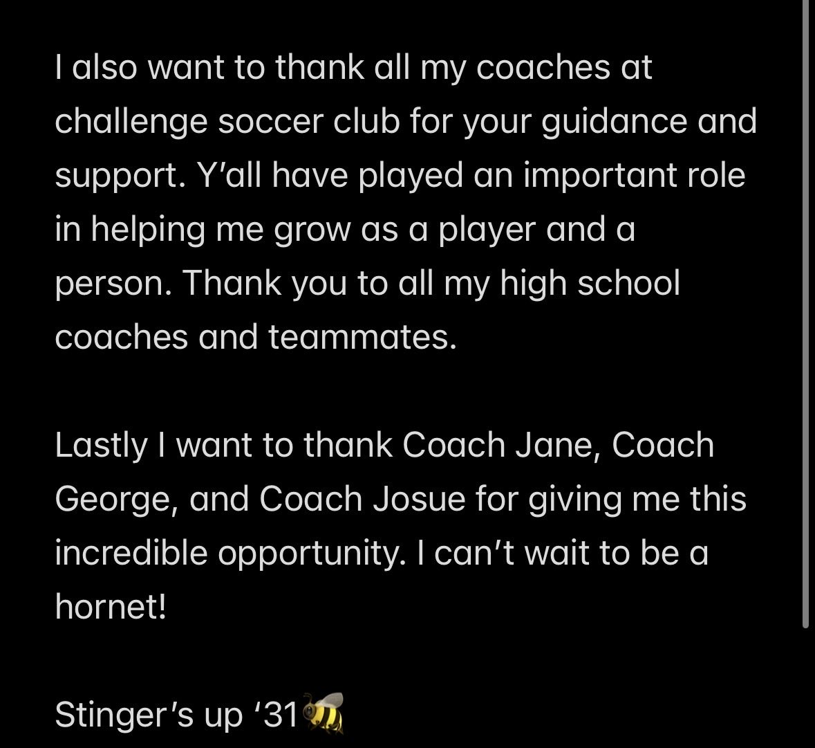 CallaReef5's tweet photo. Stinger’s Up ‘31🐝
@Challenge08ECNL @ChallengeSoccer @ESU_WoSoccer @ImYouthSoccer @PrepSoccerTX https://t.co/cFDMQd2uG7