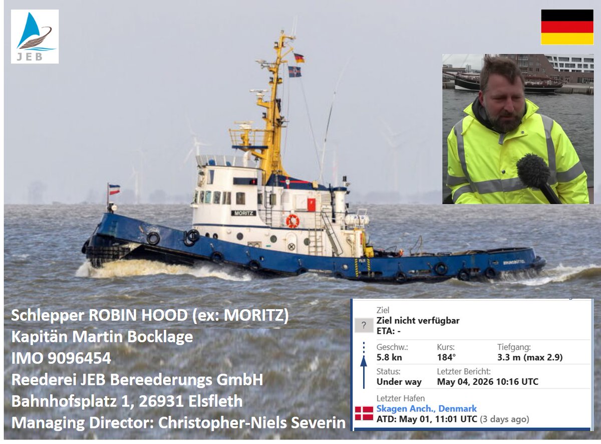 LAgemro's tweet image. Hat nun auch #Schlepper #RobinHood ihr #AIS Signal ausgeschaltet, damit Sie sich den Fragen der Presse bei Ankunft in #Kiel nicht stellen müssen??

#JEB #Bocklage #MartinBocklage #Kapitaen #Severin
#Timmy #TeamTimmy #Wal #Buckelwal #MissionErde