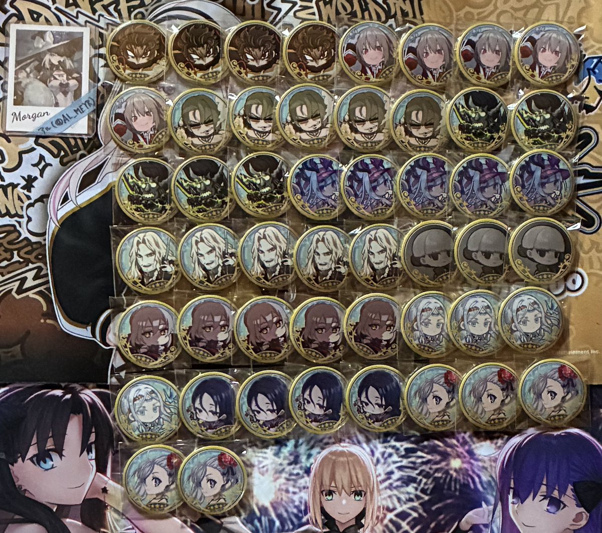 AL_MEYR's tweet photo. FGO Fate/GrandOrder ミニ最終再臨サーヴァント 缶バッジ 交換 譲渡
<譲>
画像の物

<求>
選択画面風ステッカー☆オルガマリー
同種 リリス モルガン アルトリア(槍 裁) スカディ マシュ

または
定価+送料

交換 譲渡条件リプにあります

プロカ必読 https://t.co/juaz6rG5ZY