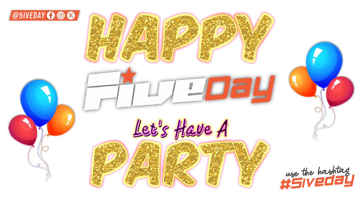 5iveday's tweet photo. G'mornin To All You 𝟓𝐈𝐕𝐄-𝐓𝐚𝐬𝐭𝐢𝐜 #5ivers Around The World!

🥳 ℍ𝕒𝕡𝕡𝕪 #5iveDay 🥳

Welcome To The ONLINE @ItsFiveOfficial Fans Celebrations!

⚠️Make Sure ur Accounts Are 𝗡𝗢𝗧 Set On Privet

✅ Use The HashTag: #5iveDay On ALL Ur Posts

🤘🤪 Lets Have Some Fun! 🤪🤘 https://t.co/sVRNNM7EHY