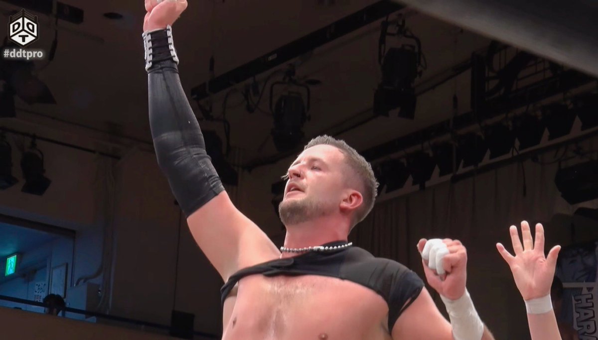 クリスブルックス、1回戦目勝利😭✨ #ddtpro