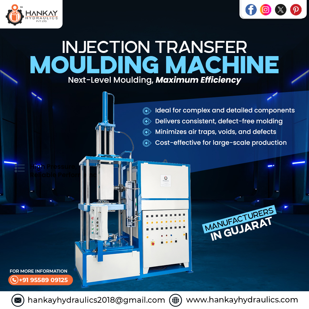 HankyHydraulics's tweet image. 🏭 Next-level moulding with maximum efficiency!
Our Injection Transfer Moulding Machine is designed for complex and detailed components.⚡🔧

📞 +91 95589 09125
📧 hankayhydraulics2018@gmail.com
🌐 hankayhydraulics.com

#InjectionMoulding #TransferMoulding #MouldingMachine