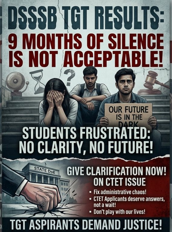 AbhimanyuMathu9's tweet photo. #ReleaseTGTResults
@LtGovDelhi @PMOIndia @dsssbofficial @Dir_Education https://t.co/updFqfdtV4