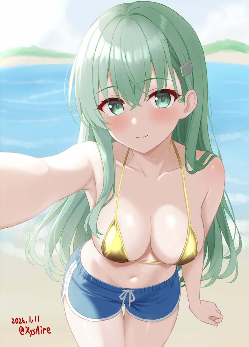 今日はみどりの日ダヨ(n*'ω`*n)

※過去絵を金ビキニに塗り替えて少し調整。
このぐらいならなんとか 