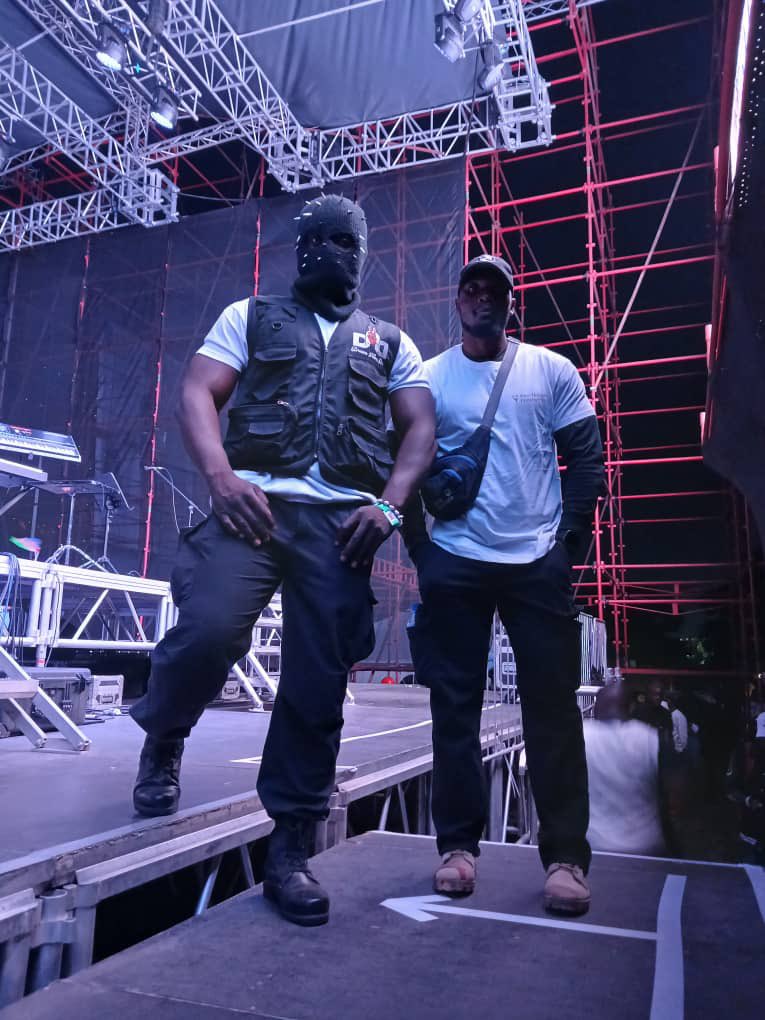 PrimeOs328's tweet photo. Ghost and prime 
Davido concert back stage https://t.co/xgezieoCPJ