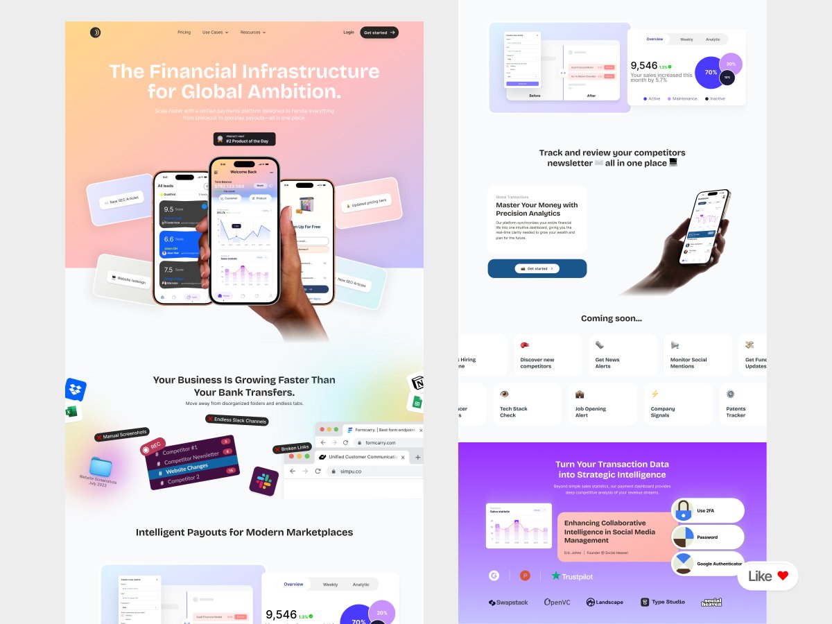 airzonagency's tweet photo. Financial Infrastructure &amp; Strategic Intelligence Landing Page | Framer Build

Design Shot https://t.co/khOY9uH3C3

#Framer #SaaSDesign #Fintech #WebDesign #UIUX #AirzonAgency #LandingPage #FinancialInfrastructure #ResponsiveDesign #FramerExpert https://t.co/WYo5wS760a