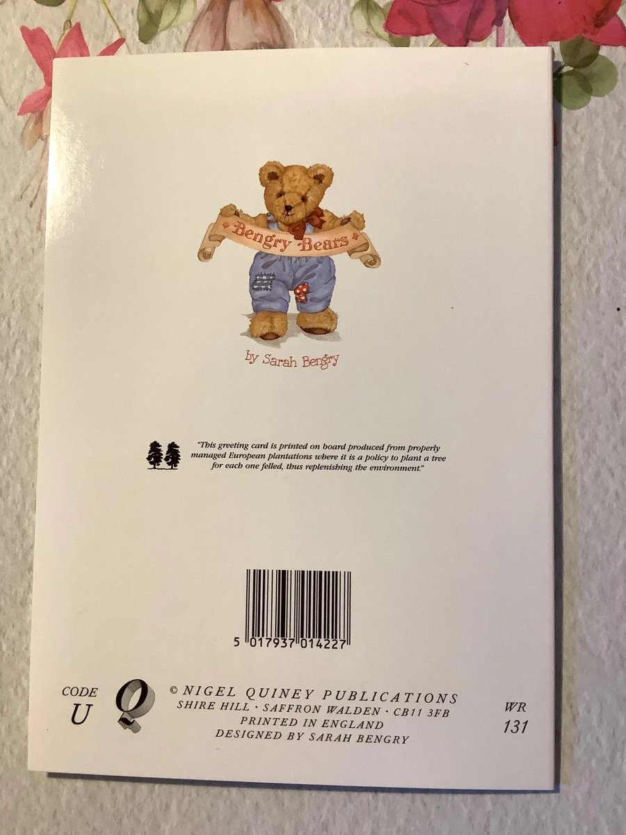 WatsonsVintage's tweet image. Happy #BankHoliday Monday to all at #EarlyBiz I LOVE this RARE Vintage Circa 1990s Mum Birthday Card ADORABLE 'Bengry Bears' Teddy Bear on Bicycle Design by Sarah Bengry. The card is decorated inside too! Your #TeddyBear Lover #Mum will treasure this etsy.me/4d0KBtX via