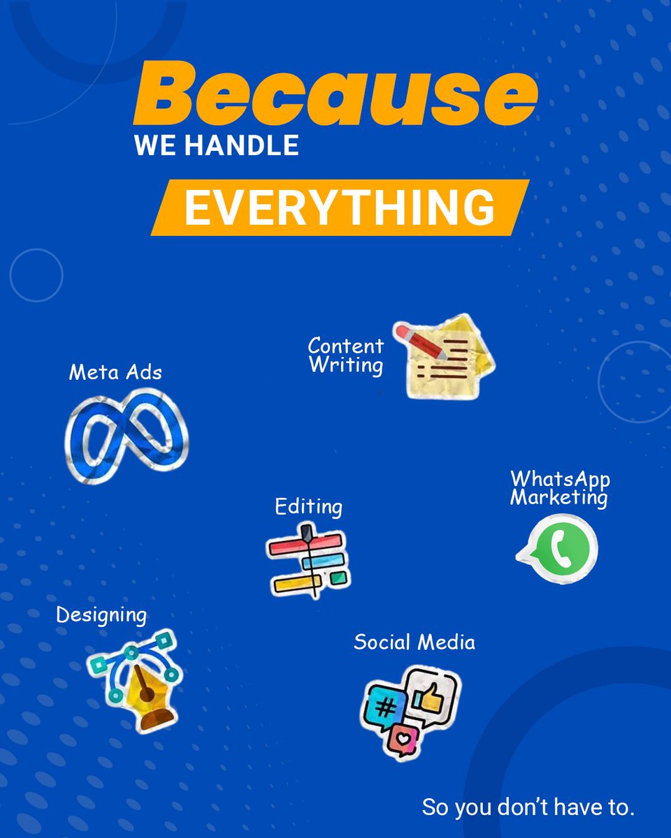 InstantInfoSol's tweet image. Imagine not stressing about content, ads, or strategy every day…
Because someone reliable is handling it all for you.

Sounds like your vibe? Let’s talk.
.
.
.
#DigitalMarketingAgency #BrandGrowth #InstantInfoSolutions #ContentThatConverts #CreativeAgency