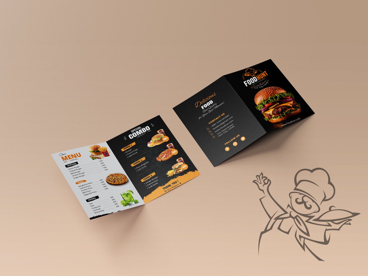 Md_Shorif27531's tweet image. Clean &amp;amp; modern Bi-Fold Brochure Design for a food brand 🍔🔥

Want something like this?
📞 +8801325506093 (WhatsApp)

— Mohammed Akram Uddin Shorif | Grafixa Lab

#GraphicDesign #BrochureDesign #BiFoldBrochure #Branding #FoodDesign #Freelancer