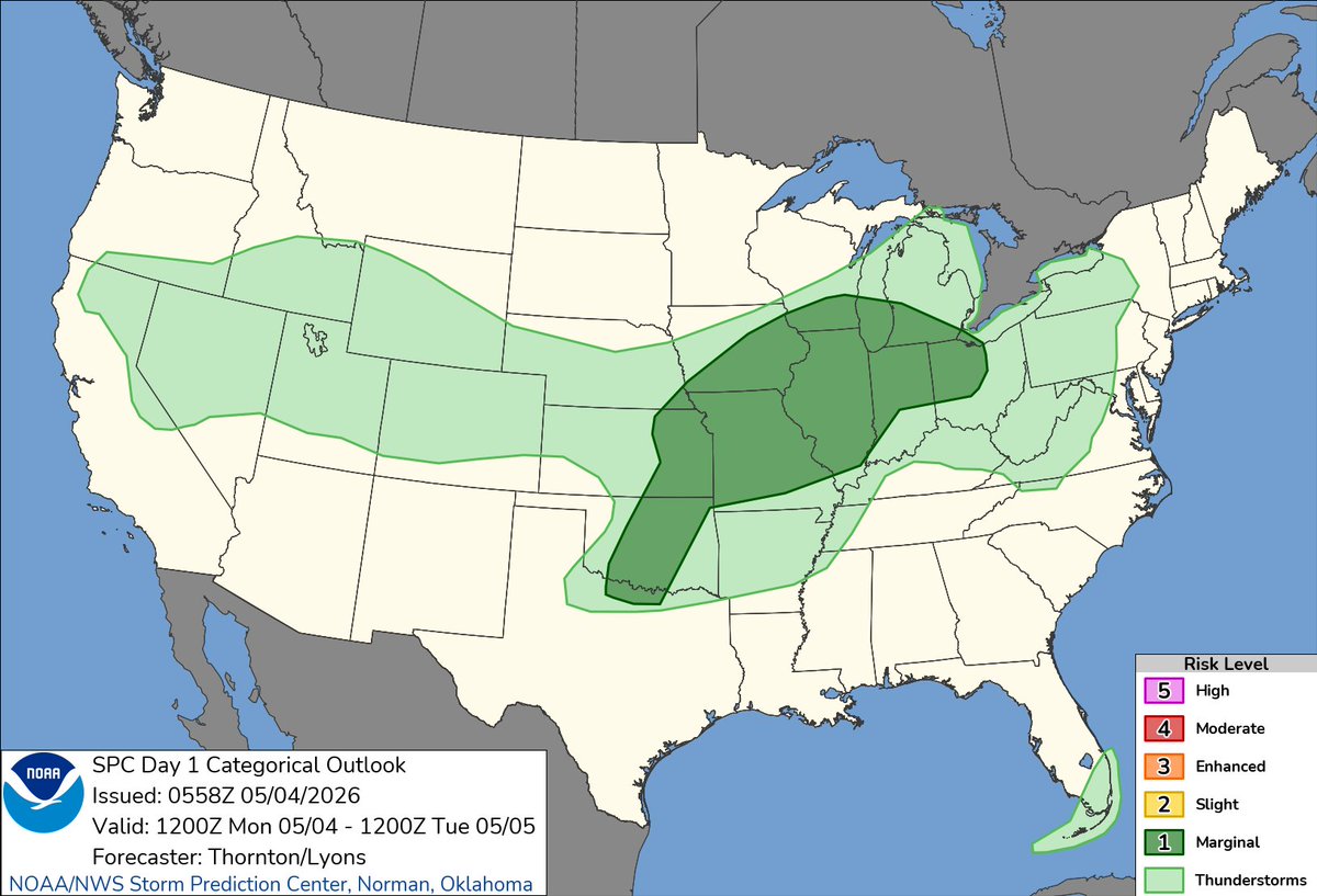 NWS Storm Prediction Center tweet media