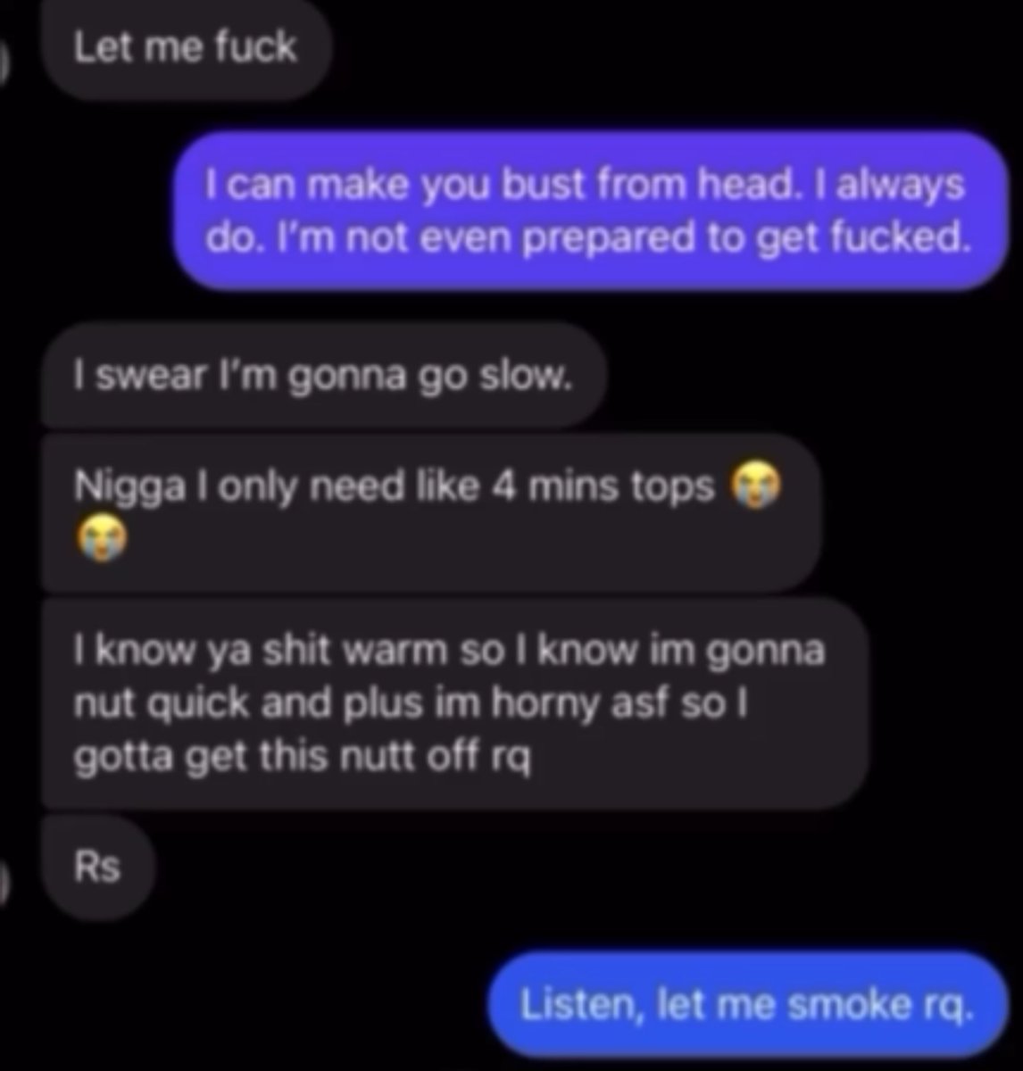 🤳🏾💬: Now yall know I’m not the biggest fan of getting pounded but when my regular big dick
🍆💢 is throbbing, and wont go down… ofc he calls on me to do whatever to make it lay down 🤷🏾