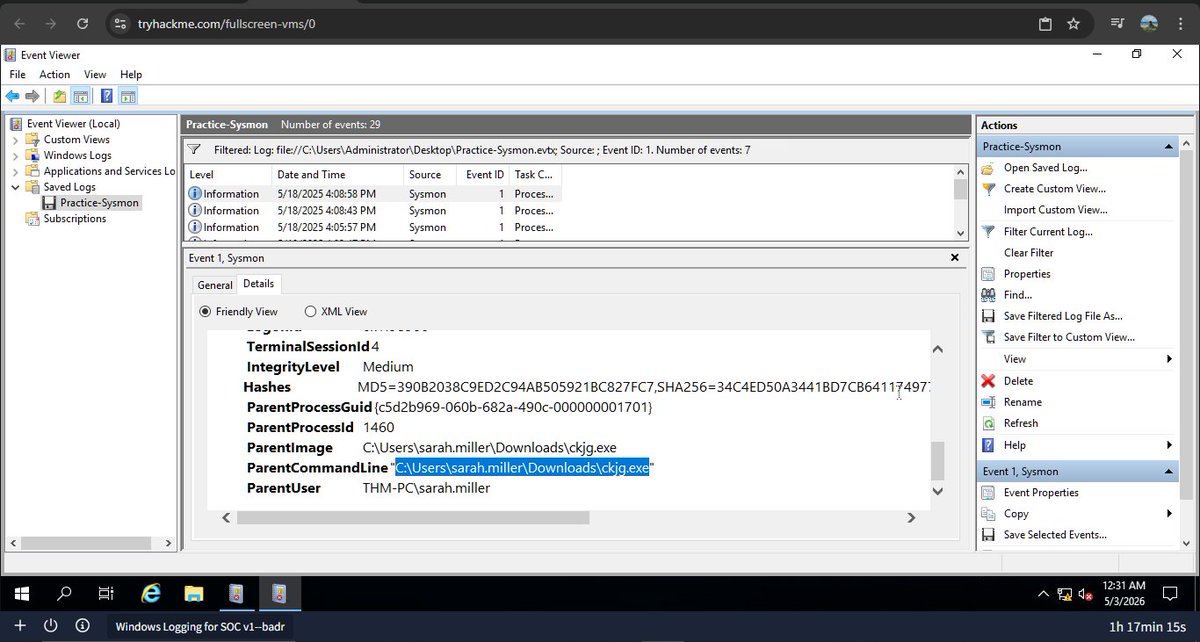 KyrianMax's tweet photo. Brute forced in. Backdoor created. Malware dropped. C2 established.

The logs saw all of it.

Security logs. Sysmon. PowerShell history.
Three sources. One complete attack chain. Nothing missed.
Full breakdown 👇 https://t.co/PfrOyG6IIn
#SOC #BlueTeam #CyberSecurity #OpenToWork https://t.co/4HMjeFDOhI