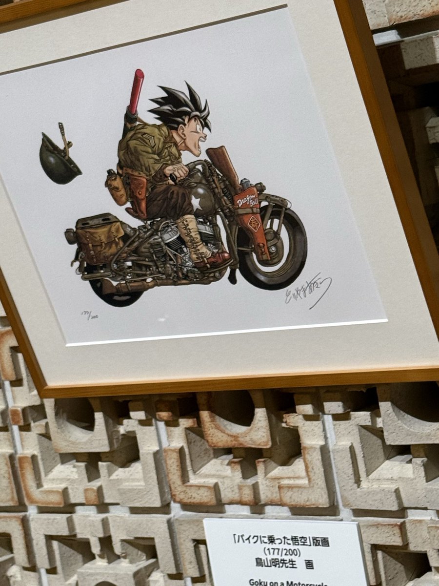 卍鳥山先生ありがとう卍 ふと美術館に行ったら、 鳥山明さんの追悼展示会も同時開催してました