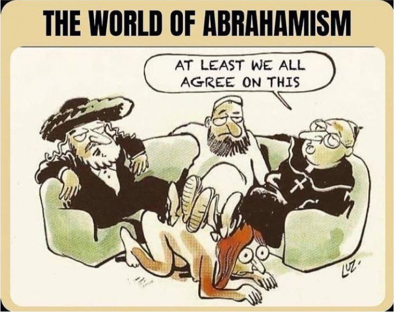 KoolZeroHero's tweet image. Send a few in succession maybe then all the Abrahamic religious idiots can stop fighting over which imaginary friend is the toughest.  And who’s land to steal?

#Woman #religion