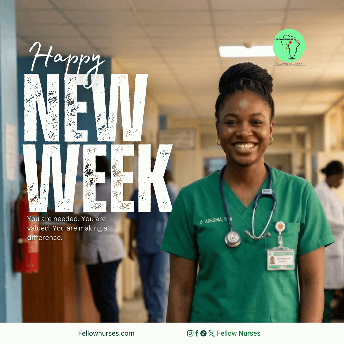 FellowNurses1's tweet image. Welcome to A New Week Nurses!
This is your reminder for the week: what you do matters more than you think. Keep showing up, keep giving your best, and don’t forget to extend the same care to yourself too.

#Nurses #HealthcareHeroes #NurseLife #MakingADifference