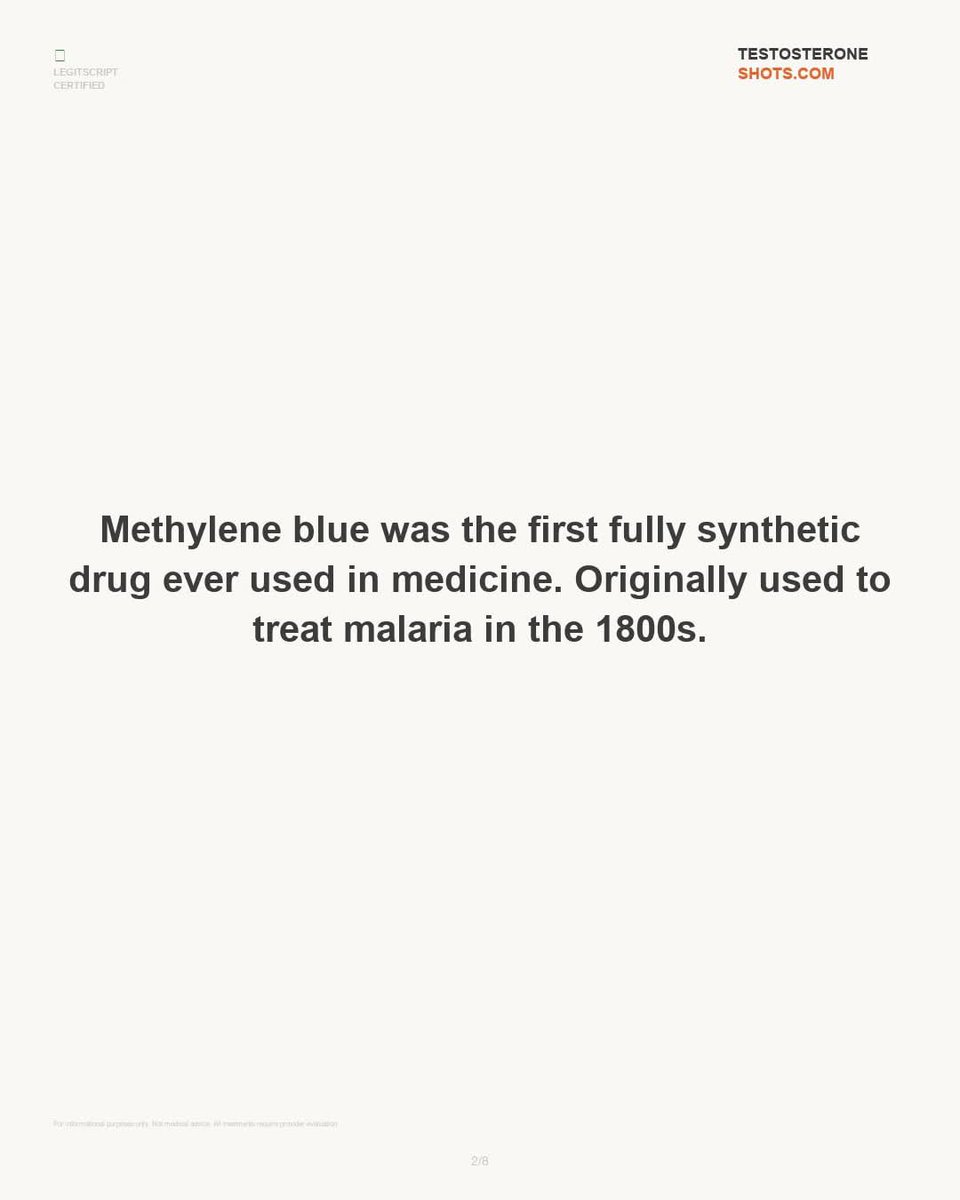 __Testosterone_'s tweet image. Most people focus on symptoms.

Very few focus on cellular energy.

That’s where compounds like methylene blue come in.

If you’re serious about optimizing how you feel and perform, you need to understand what’s happening at the mitochondrial level.

#PerformanceHealth #Longevity