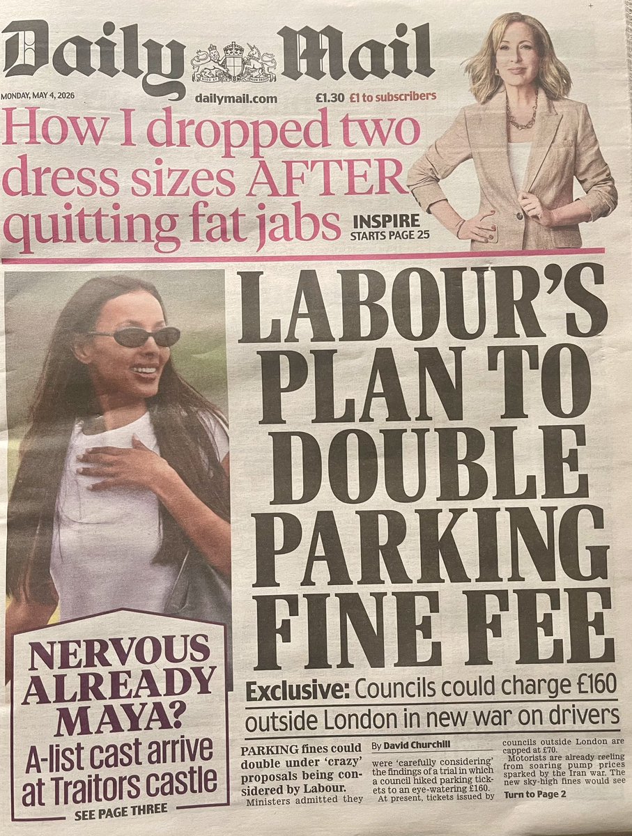 HowardCCox's tweet photo. I'm quoted in the @DailyMail abt yet another anti-driver cash grabbing attack on motorists @David_Churchill 

UK drivers, and of course Thursday’s local voters, are fuming that parking enforcement is being pursued more aggressively than the national epidemic of shoplifting. 

Local authorities see motorists as a bottomless pit of easy cash to cover their incompetence in managing council budgets. 

Surplus parking income is supposed to be ring-fenced for transport-related spending, but in reality, this flood of easy cash plugs deficits elsewhere. Enforcement is straightforward: ANPR cameras, civil enforcement officers, and fixed penalties generate high cash volumes with low overheads. No need for court in most cases—just pay or appeal. 

Lifting the Penalty Charge parking cap is pure greed and will affect those on low incomes the hardest. Labour’s fiscal hatred of drivers, given the current high prices at the pumps, which they could solve with immediate cuts in fuel taxes, flows through all aspects of their road user strategies. 

The cap must remain at £70 for parking offences