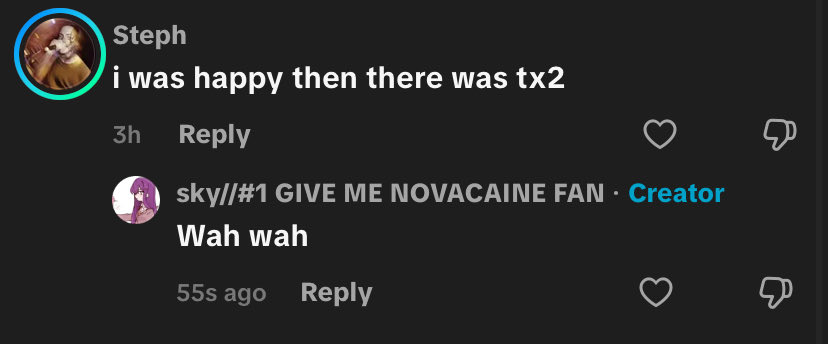 ❤💣sky//#1 GIVE ME NOVACAINE FAN ❤💣 tweet media