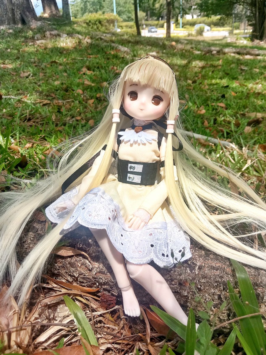 Chii goes outside.