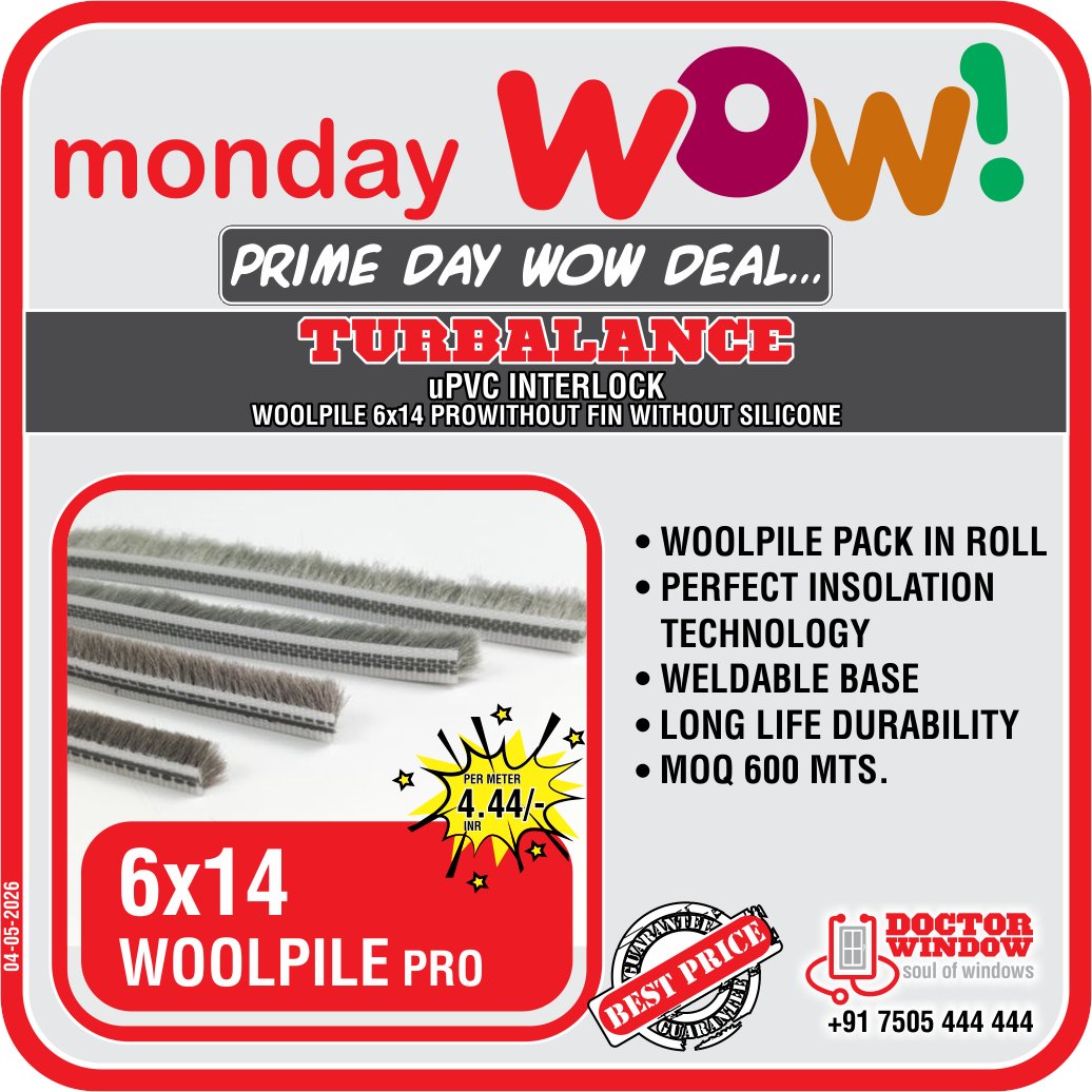 DOCTORWINDOW_IN's tweet image. 𝗪𝗢𝗪 𝗗𝗘𝗔𝗟 𝗔𝗟𝗘𝗥𝗧! 😍
Get premium-quality products at affordable prices – only with 𝗗𝗼𝗰𝘁𝗼𝗿 𝗪𝗶𝗻𝗱𝗼𝘄

Contact 𝗗𝗼𝗰𝘁𝗼𝗿 𝗪𝗶𝗻𝗱𝗼𝘄. at +𝟗𝟏 𝟕𝟓𝟎𝟓 𝟒𝟒𝟒 𝟒𝟒𝟒 or email at 𝘀𝗮𝗹𝗲𝘀@𝗱𝗼𝗰𝘁𝗼𝗿𝘄𝗶𝗻𝗱𝗼𝘄.𝗰𝗼𝗺

#woolpile  #doctorwindow #hardware