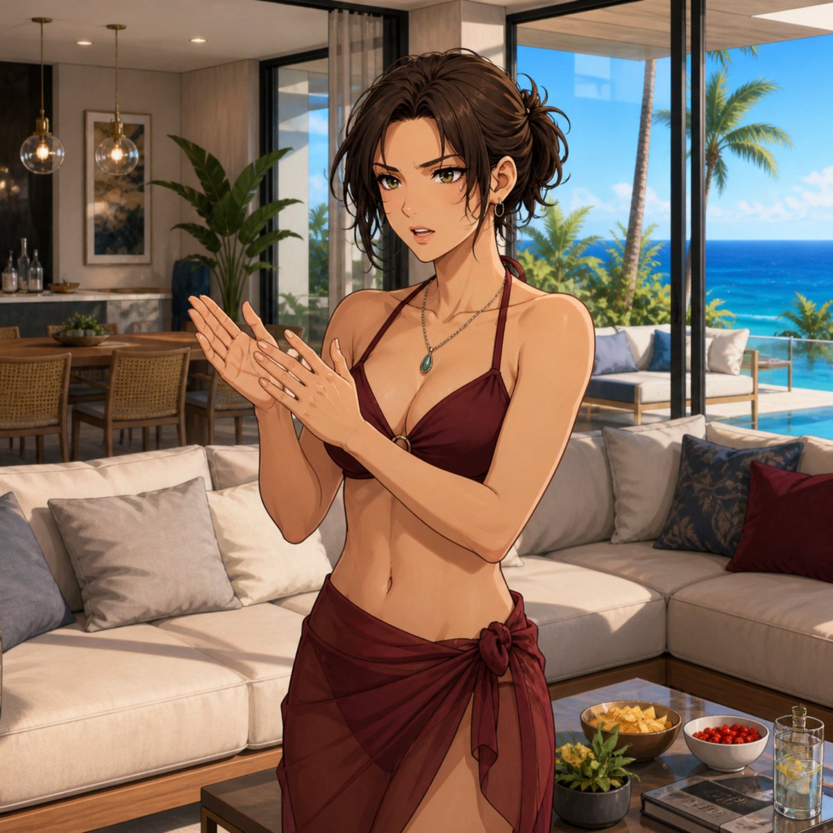 Aetuovldz's tweet image. Holidays part 1 #holidays #beach #pooltime #friends #anime