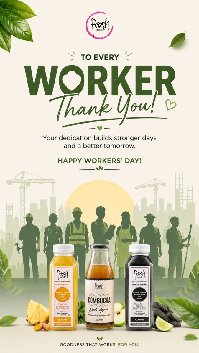freshpress82318's tweet photo. Built on hustle. Fueled by fresh
#FreshPressery #WorkersDay #HealthyDrinksBangalore #ColdPressedJuice #KombuchaIndia #DetoxDrinks #KoramangalaEats #CleanNutrition #HealthyLifestyleIndia #JuiceCleanse #GutHealthIndia #WellnessBangalore https://t.co/fgqw8WSljQ