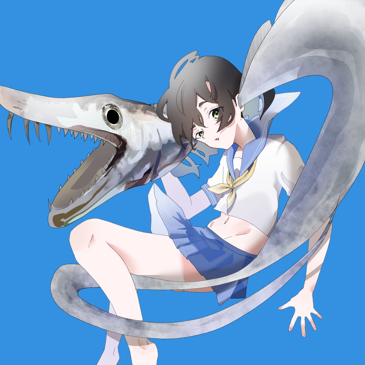 so_da01's tweet photo. 落書き🐟 https://t.co/bzXpaEFuhq