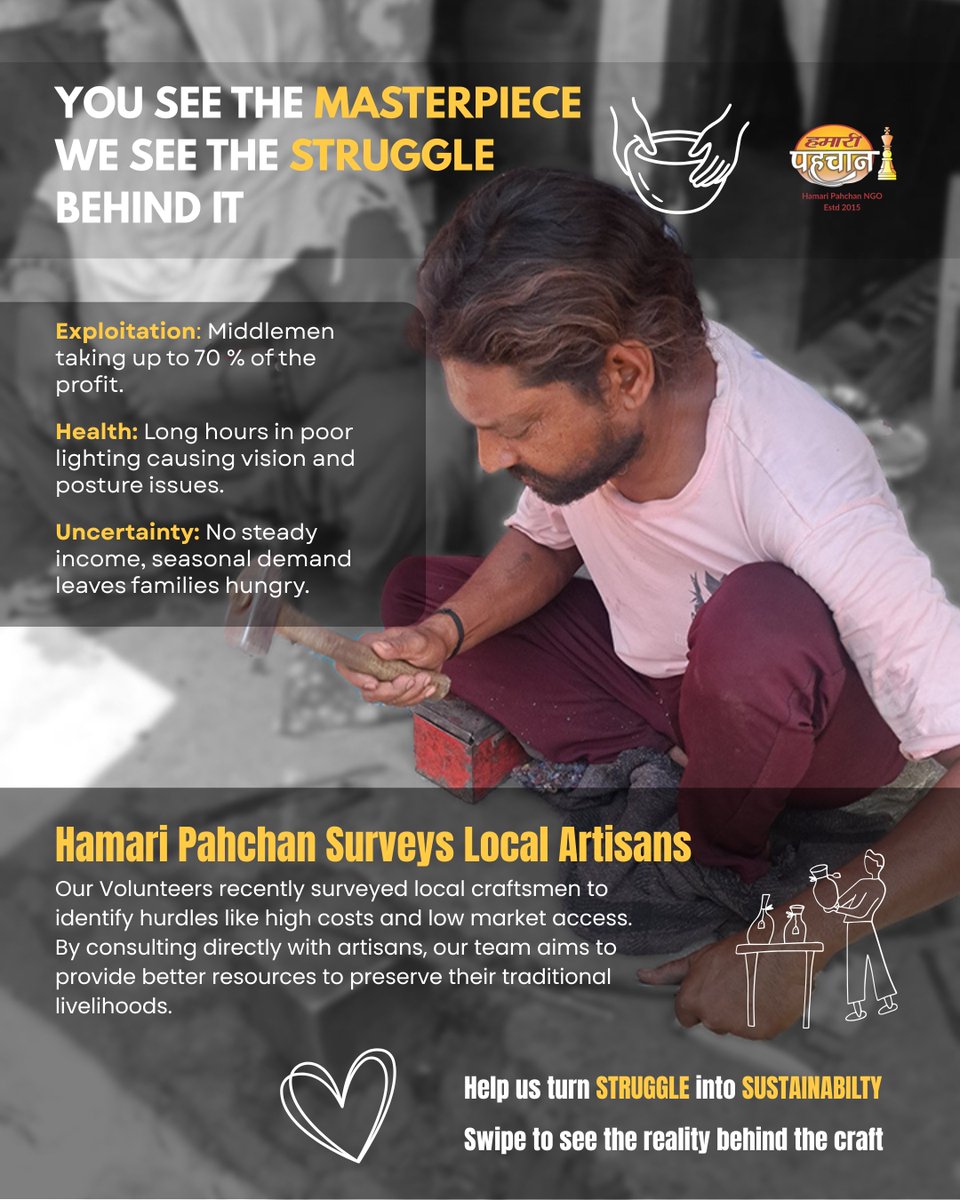 hamaripahchan's tweet image. Listening is where real change begins💙

Volunteers from our NGO conducted a survey in Kumhar Colony, Uttam Nagar to understand daily lives, challenges, and community realities

Because impact starts with understanding! 

#HamariPahchan #NGOIndia #CommunityImpact #VolunteerWork