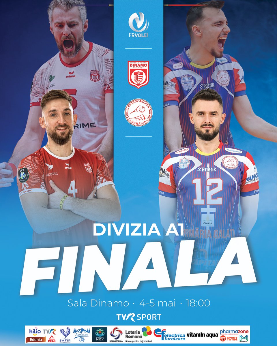 FRVolei's tweet photo. 🏆🏐 Men’s #Volleyball #Championship Final Kicks Off in Romania #FRVolei #VforVictory #showdown #impressive #final #resurgence #champions #success #history #fans #contest https://t.co/qCCMkWlipU